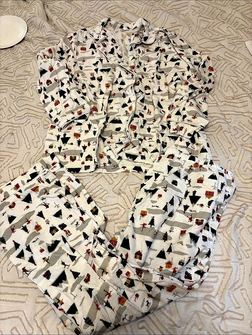 Northern Reflections christmas pyjama Set Size Large cotton flannel